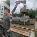 Neuer Rollrasen verlegt