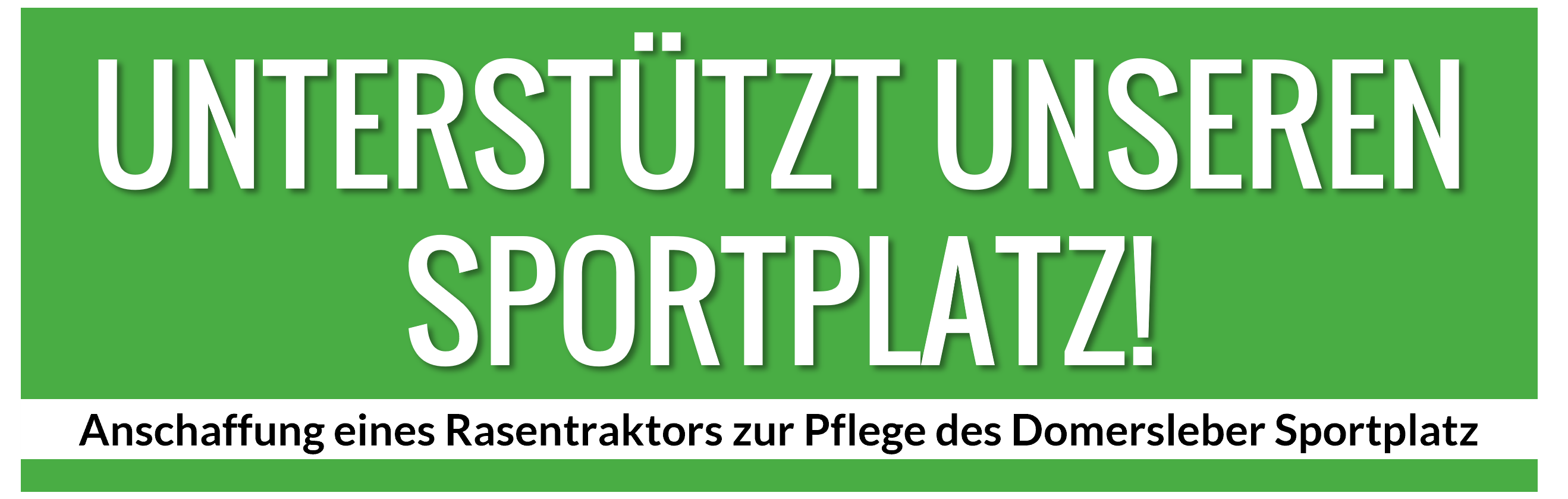 Featured image of post Spendenaufruf für einen Rasentraktor